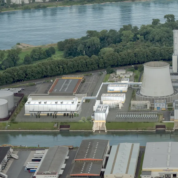 Schaubild Bau Flusswasser-Wärmepumpe