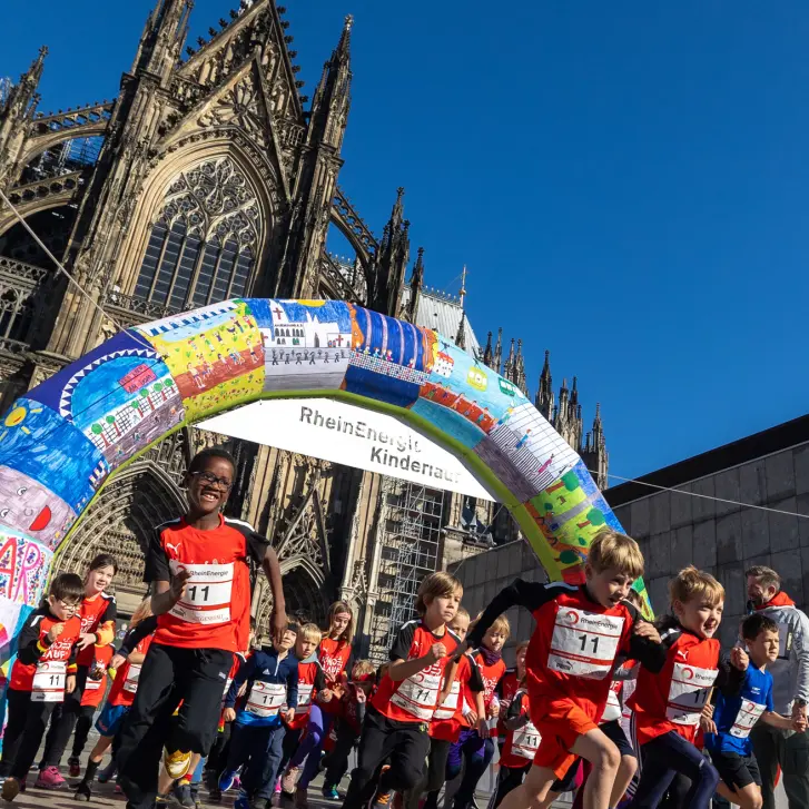 Kinder beim Schulmarathon