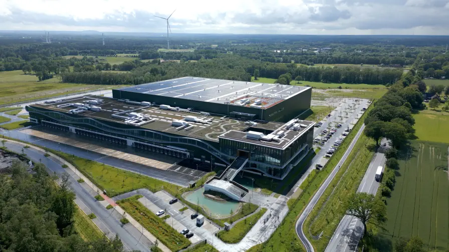 Luftaufnahme der Levi's Logistikzentrale