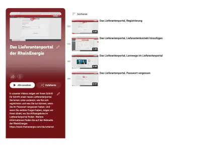 Eine Reihe an Erklärvideos stehen Ihnen zur Verfügung