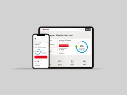 OnlineService auf dem Handy und Tablet