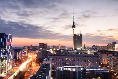 Blick auf die Berliner Skyline