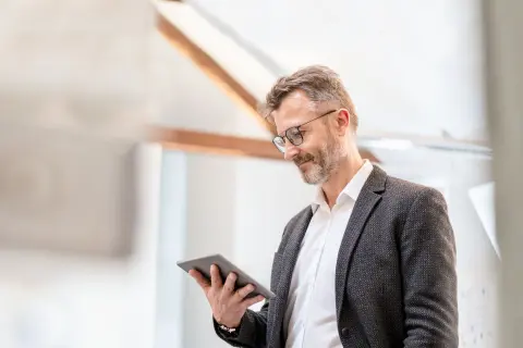 Verwalten Sie auf dem Tablet ganz einfach die Zählerstände.