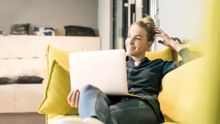 Den Onlineservice bequem von zuhause erledigen.