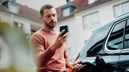 Auto wird geladen