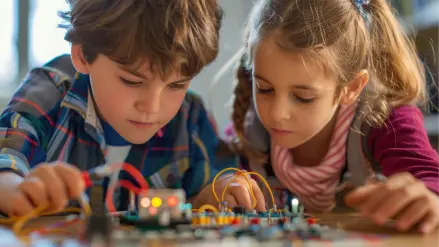 Kinder spielen zusammen
