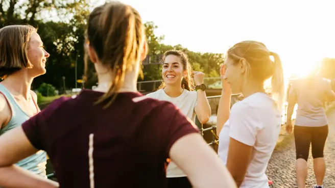Gruppe Frauen beim Sport