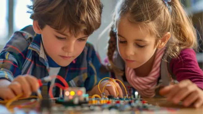 Kinder spielen zusammen