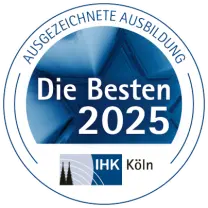 Siegel "Ausgezeichnete Ausbildung Die Besten 2023"