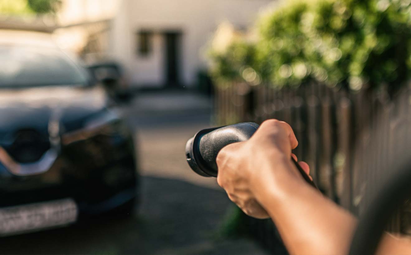 Auto wird geladen