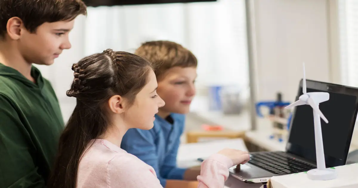 Schüler am Laptop