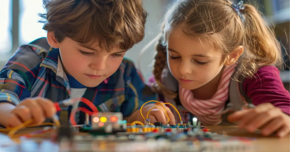 Kinder spielen zusammen