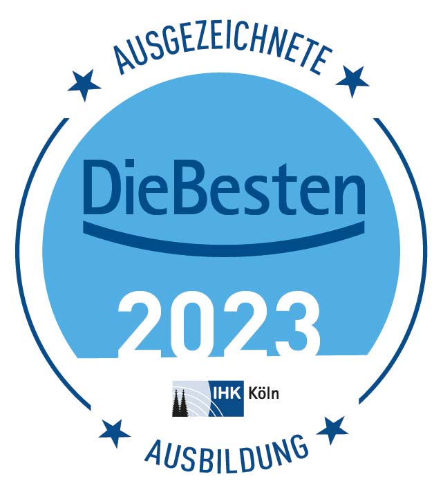 Siegel "Ausgezeichnete Ausbildung Die Besten 2023"