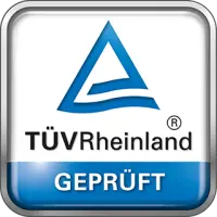 Auszeichnung TÜV Rheinland Geprüft