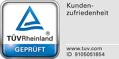 Auszeichnung TÜV Rheinland Geprüft (Kundenzufriedenheit)