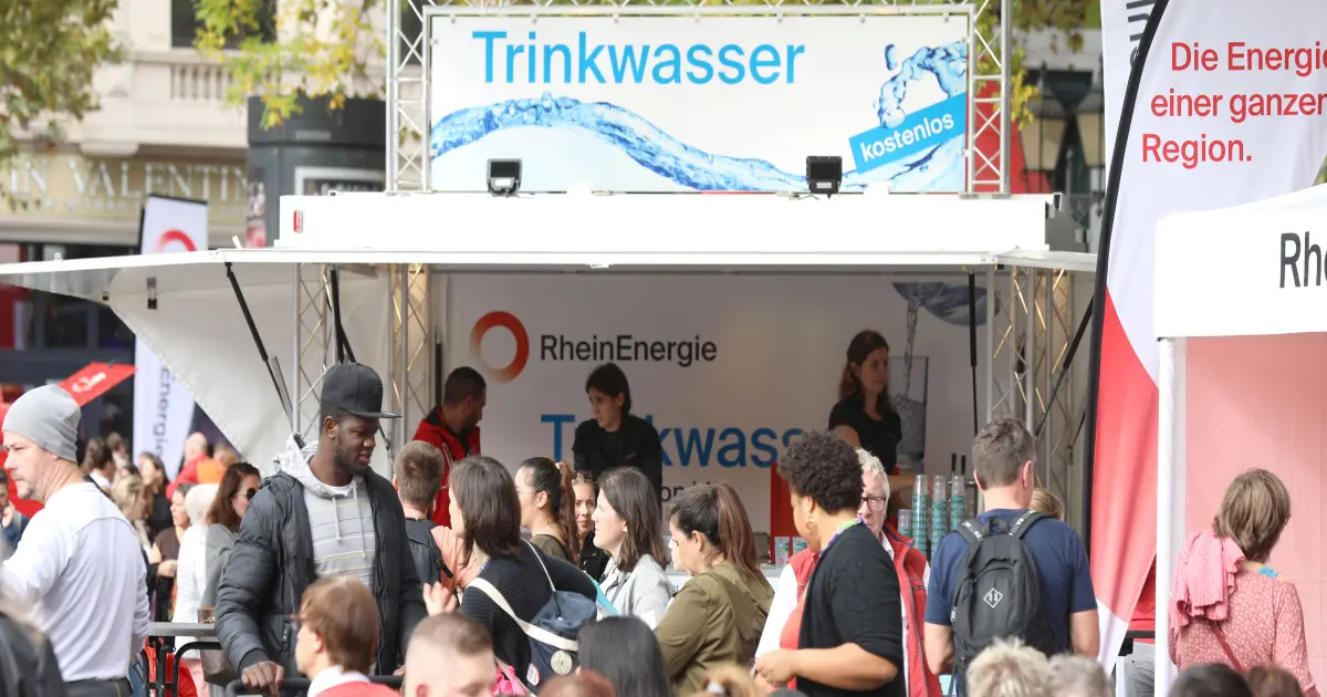 Die Trinkwassertheke zum Ausleihen für Ihr Fest.