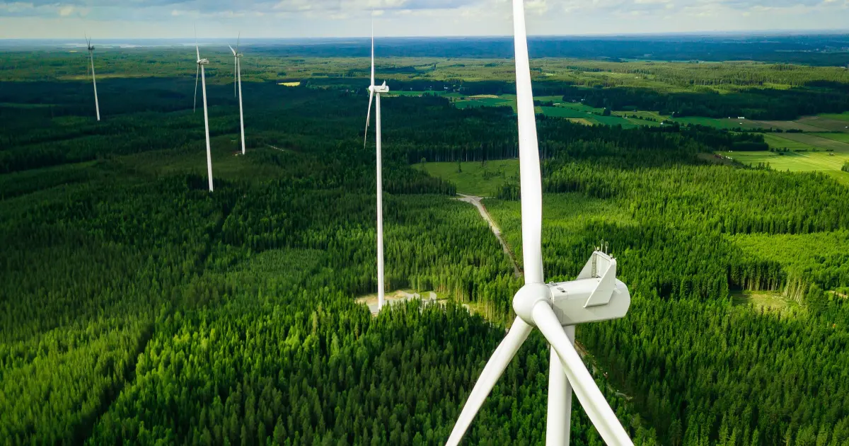 Windenergie für die klimaneutrale Stromerzeugung.